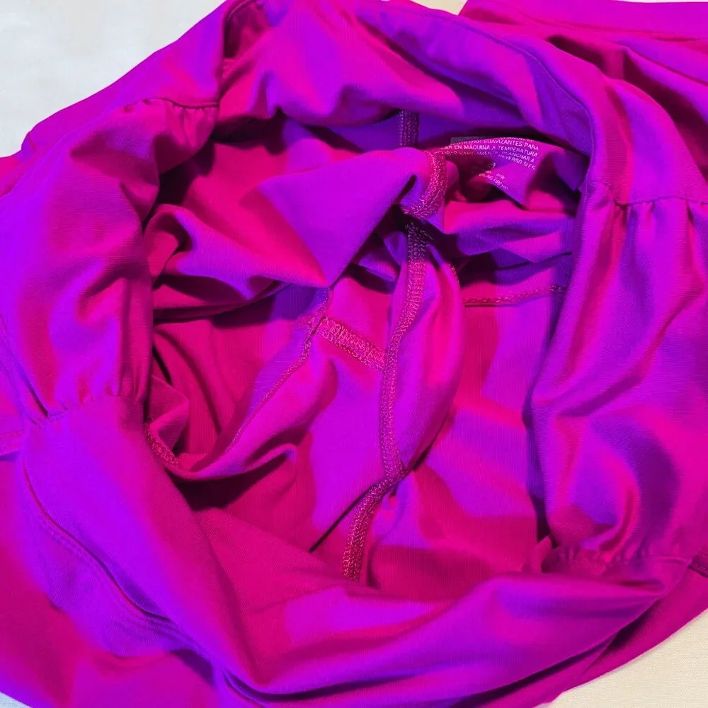 Hind Athletic Stretch Pink Purple Skort S/CH 4-6 Spandex Machine Washable - Picture 4 of 9